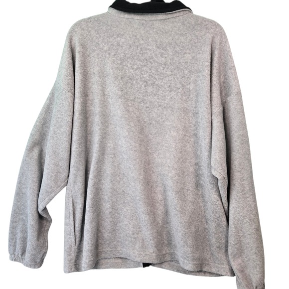 Team USA Beijing 2008 Olympics Fleece Jacket Grey Full Zip Mens XXL Made in USA - Picture 10 of 13